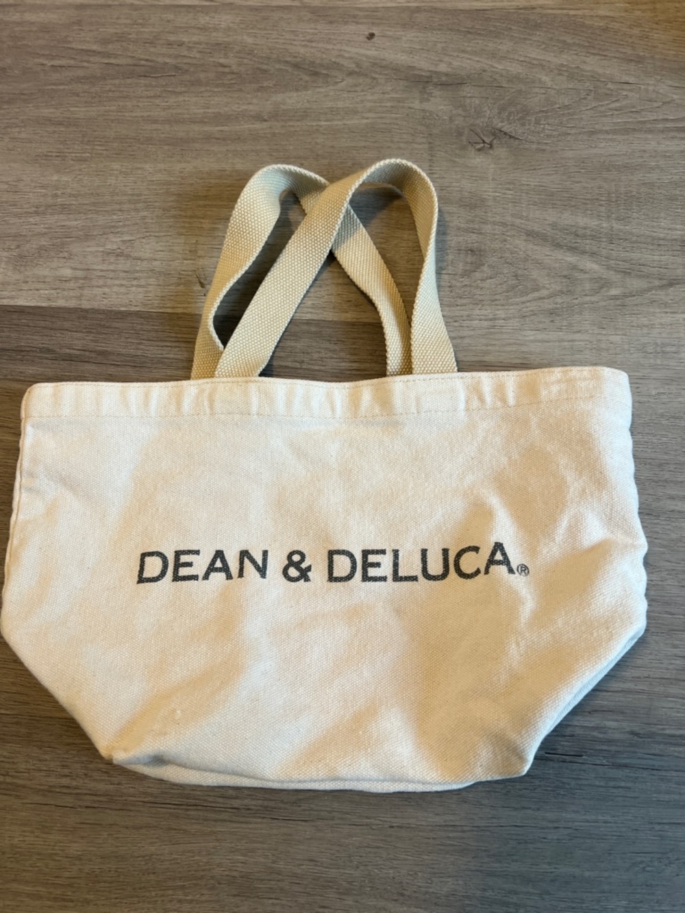 DEAN & DELUCA Cream Canvas Tote Bag